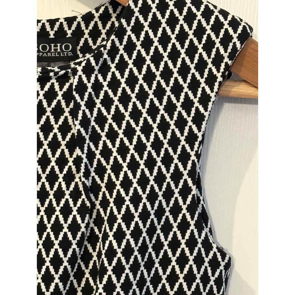 Soho Apparel LTD Jumper Dress 8 Black & White Classic Preppy Career Office